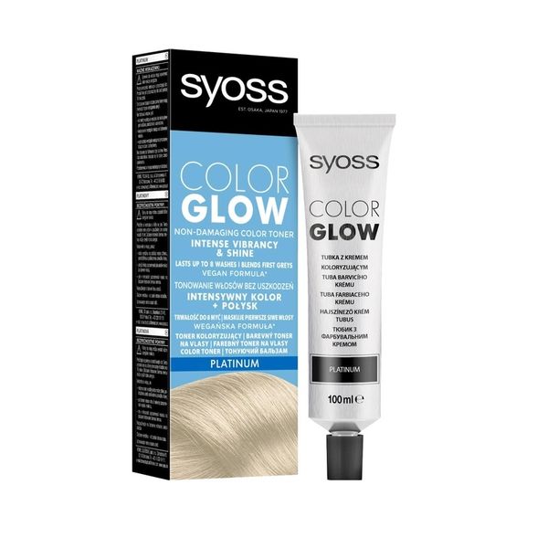 Тонирующий бальзам без аммиака для волос SYOSS Color Glow Платиновый Блондин 100 мл (9000101679267) VBВ00296687 фото