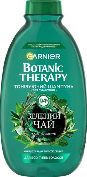 Шампунь Garnier Botanic Therapy Зелений чай, евкаліпт і цитрус 400 мл (3600541989481) VBВ00044868 фото