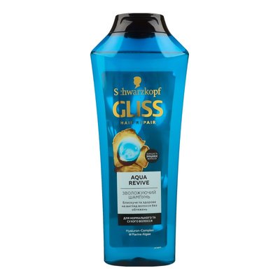 Шампунь Gliss Kur Aqua Revive для сухих и нормальных волос, 400 мл (9000101659214) VBВ00292134 фото