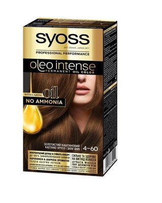 Краска для волос SYOSS Oleo Intense 4-60 Золотистый каштановый 115 мл (9000100814911) VBВ00038664 фото