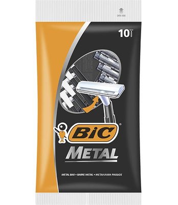 Набор бритв Bic Metal без сменных катриджей 10 шт (3086126636481) VBВ00149070 фото