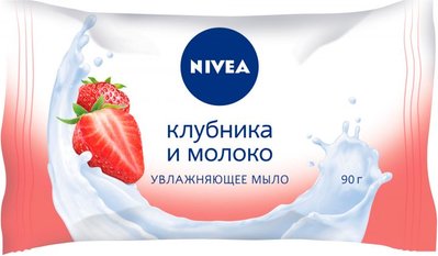 Мило Nivea Полуниця і молоко з є протеїном молока 90 г (4005808824328) VBВ00280100 фото