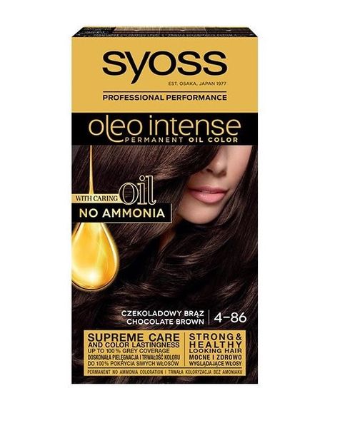 Краска для волос Syoss Oleo Intense стойка с маслами 4-86 Шоколадный 115 мл (9000100927055) VBВ00038665 фото