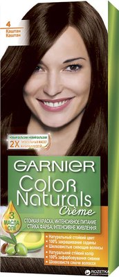 Краска для волос Garnier Color Naturals 4 Каштан 110 мл (3600540676733) VB1705      фото