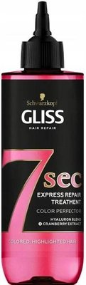 Флюїд Gliss 7sec Express Repair Treatment Color Perfector експрес для пофарбованого і знебарвленого волосся 200 мл (9000101610215) VBВ00286323 фото