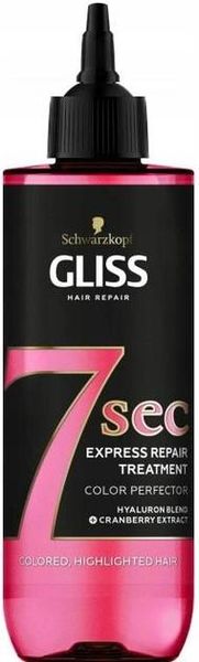 Флюид Gliss 7sec Express Repair Treatment Color Perfector экспресс для окрашенных и обесцвеченных волос 200 мл (9000101610215) VBВ00286323 фото