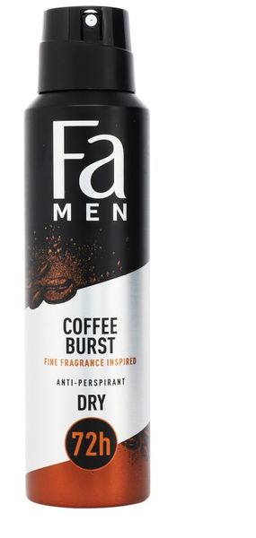 Антиперспірант чоловічий Fa Men Coffe Burst 150 мл (9000101641431) VBВ00292142 фото