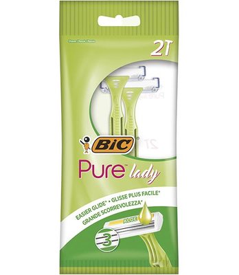 Набор бритв Bic Pure 3 Lady без сменных катриджей 2 шт (3086123221642) VBВ00152105 фото