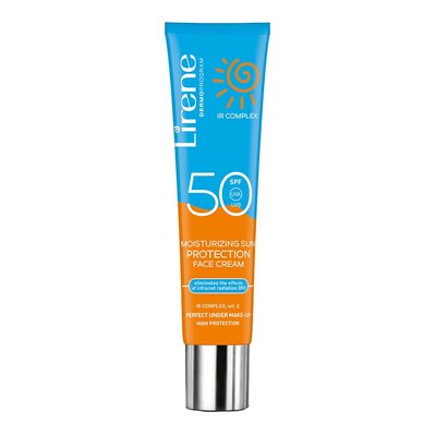 Защитный крем для загара лица Lirene SPF 50 40 мл. (5900717317338) VB000063051 фото