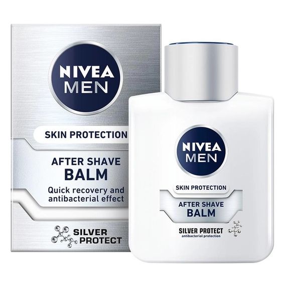 Бальзам после бритья Nivea Men Серебряная защита с ионами серебра и экстрактом ромашки 100 мл (4005808571963) VBВ00280897 фото