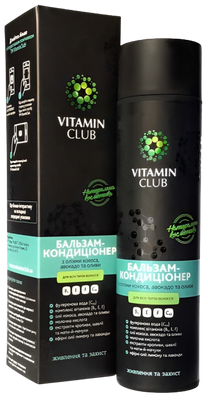 Vitamin Club Бальзам-кондиціонер з оліями кокоса та авокадо С39838 фото