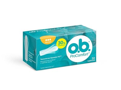 Тампоны ob ProComfort Normal 32 шт.(3574661017808) VBВ00285785 фото