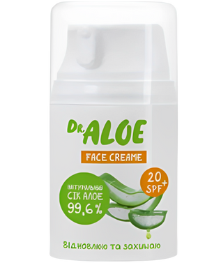 Dr Aloe Sun Крем (SPF20) для обиччя сонцезахисний С46348 фото