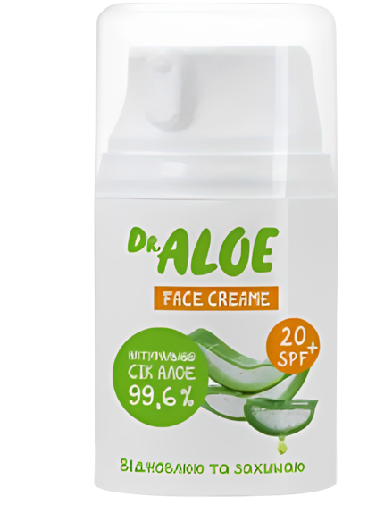 Dr Aloe Sun Крем (SPF20) для обиччя сонцезахисний С46348 фото