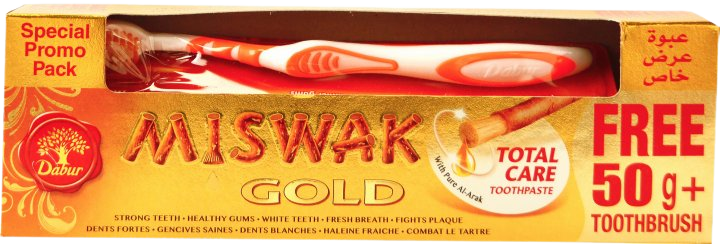 Dabur Зубна паста Miswak Gold + щітка С22752 фото