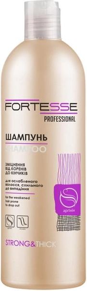 Шампунь Fortesse Professional Strong&Thick Зміцнюючий для ослабленого і схильного до випадіння волосся 400 мл (4823115501561) VBВ00301931 фото