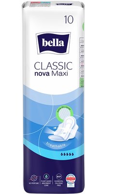 Гігієнічні прокладки Bella Classic Nova Maxi 10 шт (5900516300920) VBВ00189467 фото