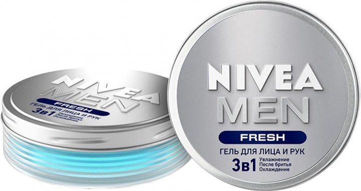 Гель 3в1 Nivea Men Fresh для лица и рук с витамином Е 75 мл (4005900802705) VBВ00283678 фото