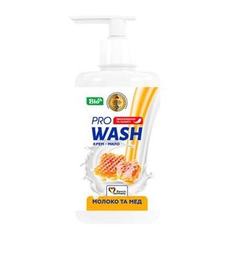 Мыло жидкое Pro Wash Молоко и Мед 470 г (4260637725370) VBВ00300009 фото