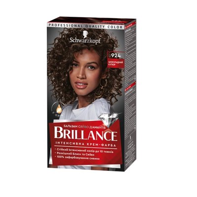 Фарба для волосся Brillance 924 Шоколадний Кутюр 142.5 мл (4015100200638) VBВ00045973 фото