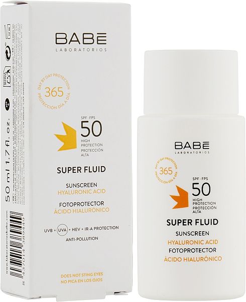 Babe Sun Сонцезахисний супер флюїд SPF50+ для всіх типів шкіри С42155 фото