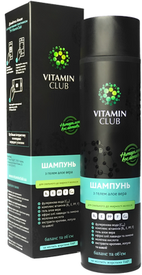 Vitamin Club Шампунь з гелем алое вера С39835 фото