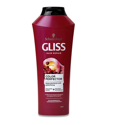 Шампунь Gliss Kur Color Perfector для окрашенных и отбеленных волос, 400 мл (9000100549691) VBВ00286321 фото